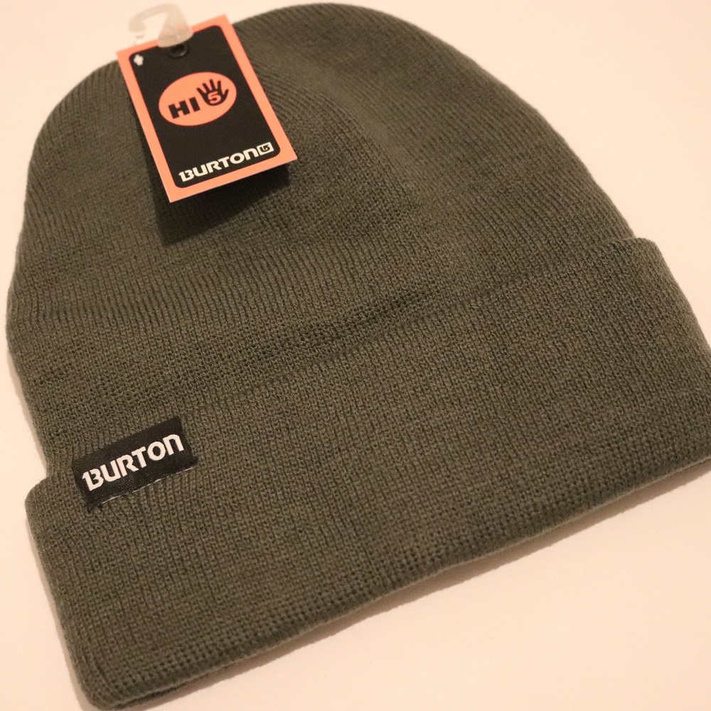 Burton Army Green Beanie NWT Winter Hat